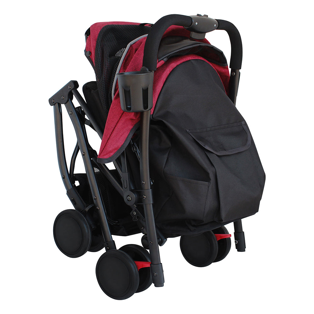 Carriola plegable y bolso transportador ideal para razas pequeñas o medianas. AGBOX