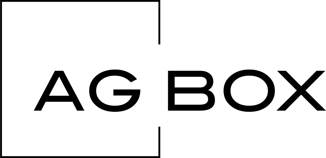 Logotipo de AG BOX Soluciones de organizacion y almacenamiento premium para el hogar