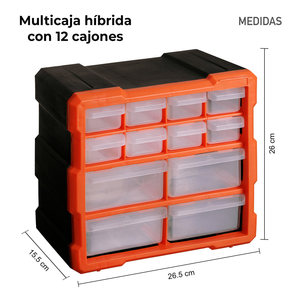 Primer plano de las gavetas de cristal sintético con sistema de seguridad antideslizamiento AG Box