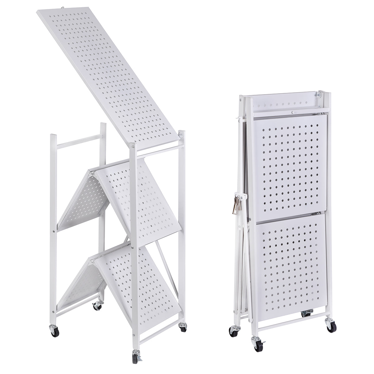 Estante Rack Plegable de almacenamiento 3 Niveles