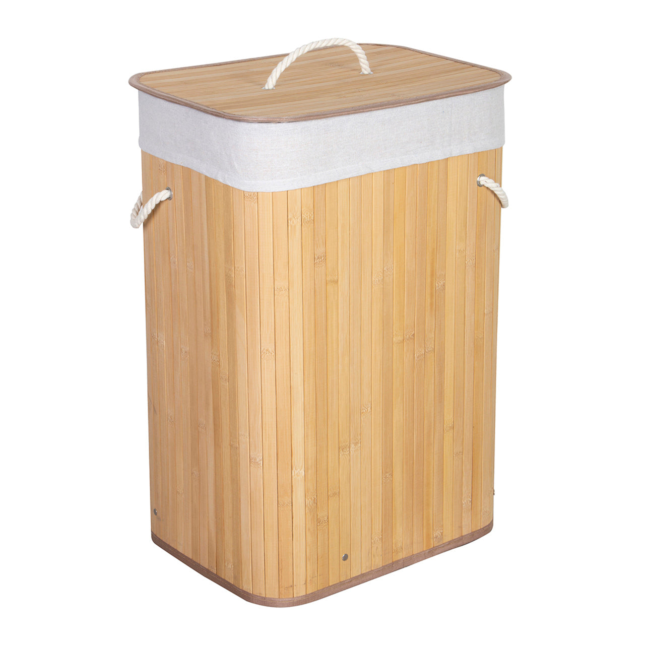 Unidad tecnica de almacenamiento de ropa AG Box fabricada en bambu negro con forro textil de alta densidad sobre fondo blanco