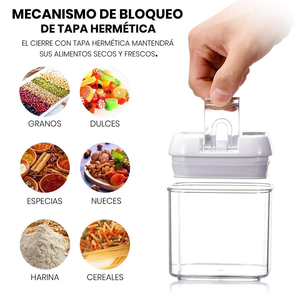 Contenedores herméticos Agbox Set de 9 pzas Blanco
