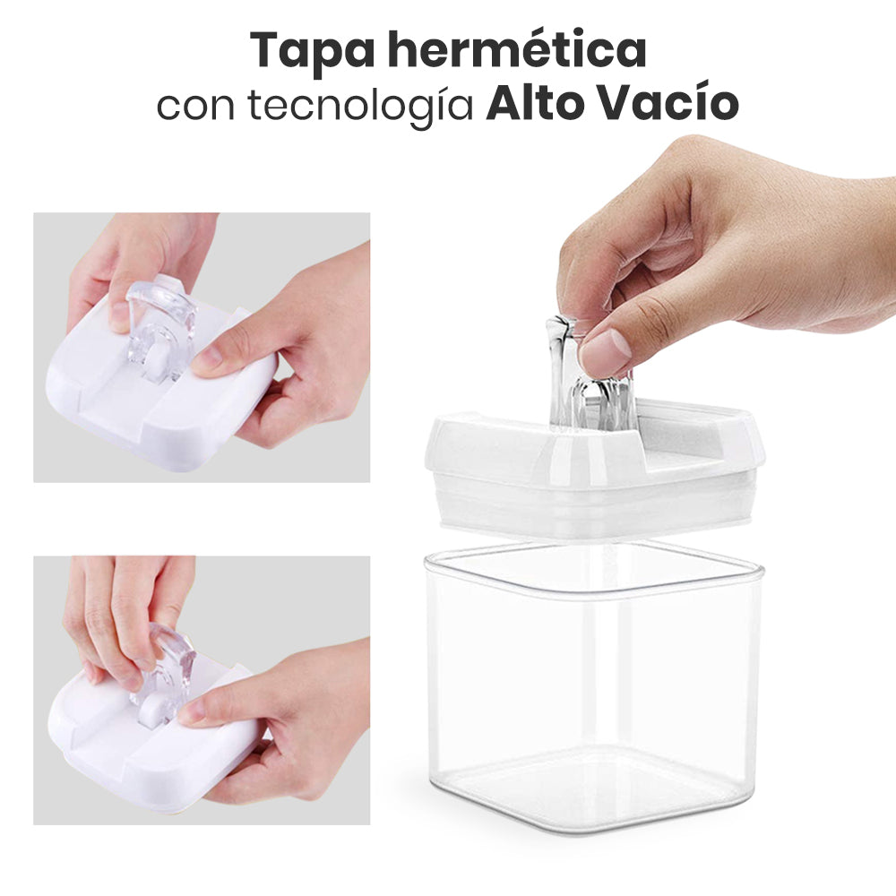 Set de tupper para comidas saludables: Con estos tupper podrás planificar y llevar tus comidas saludables a donde quieras.