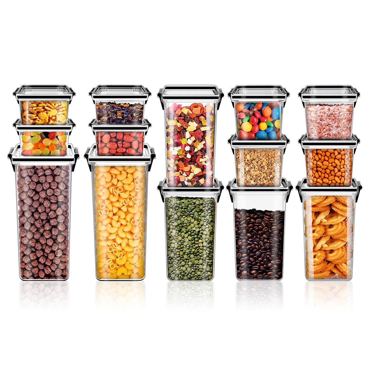 Agbox airtight containers Set of 14 pieces