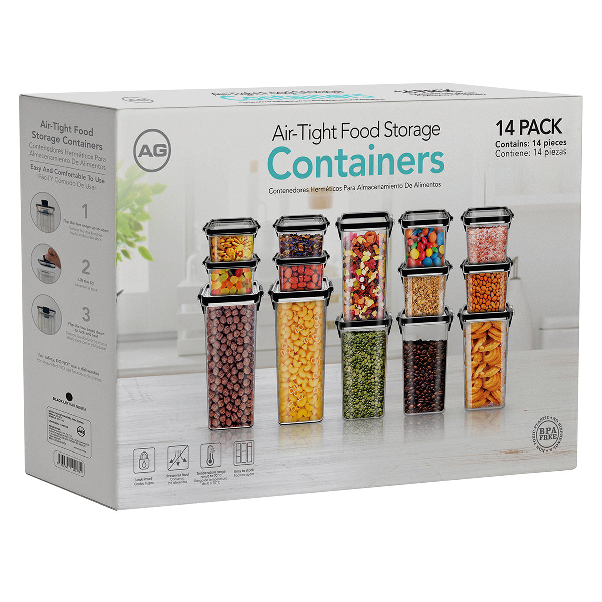 Agbox airtight containers Set of 14 pieces