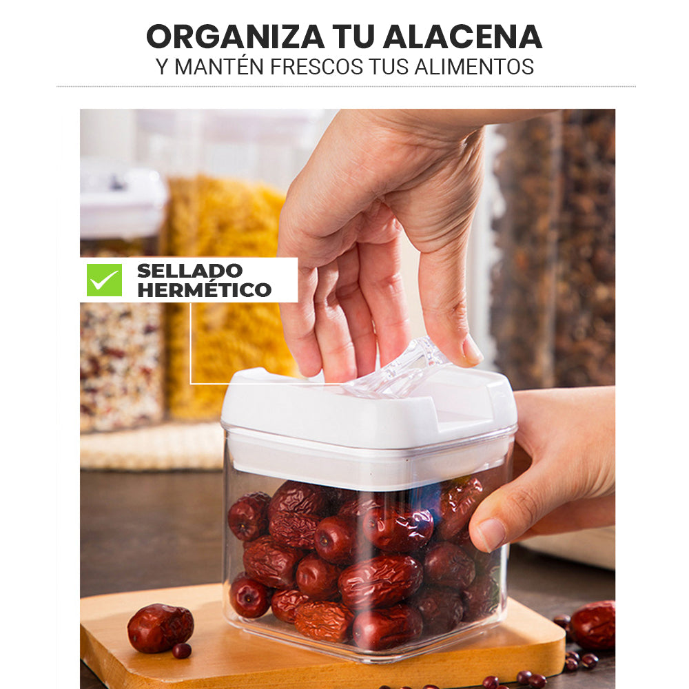 Tupper para guardar alimentos frescos en el refrigerador: Mantén tus frutas, verduras y otros alimentos frescos y organizados en el refrigerador con estos tupper.