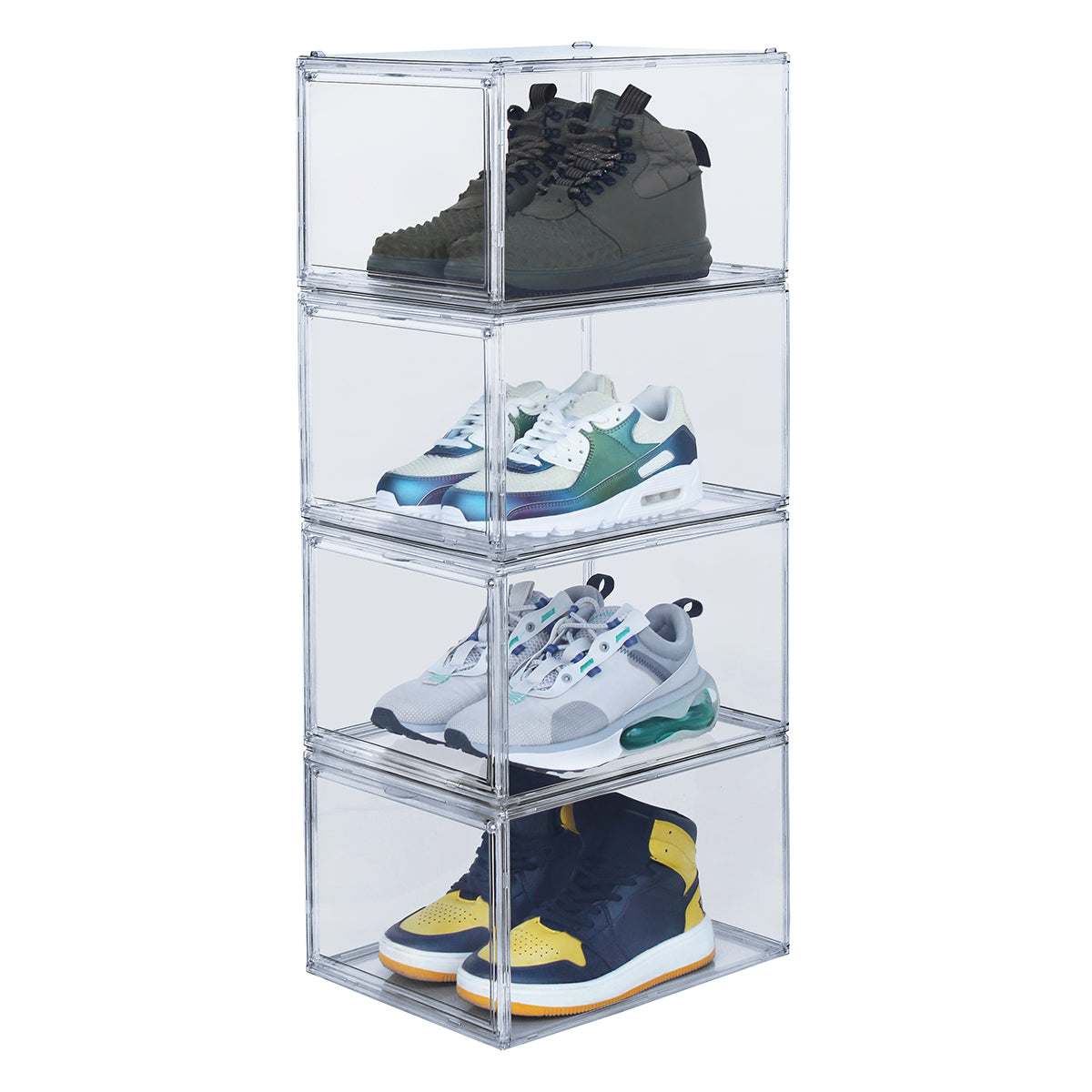 Sneakers Box Premium Zapatera Payton Set 4 piezas.
