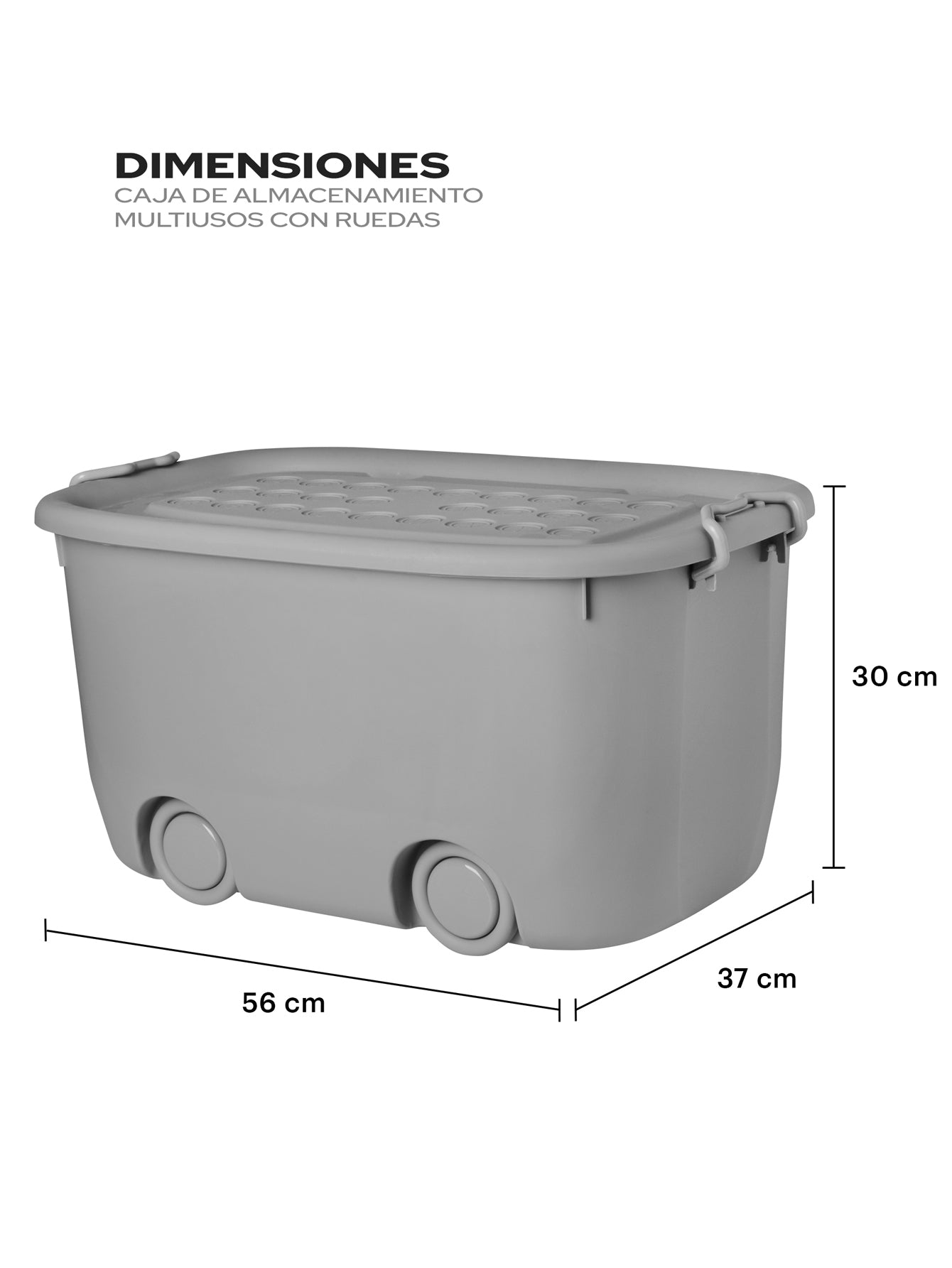 Cajas organizadoras de plástico con ruedas Agbox