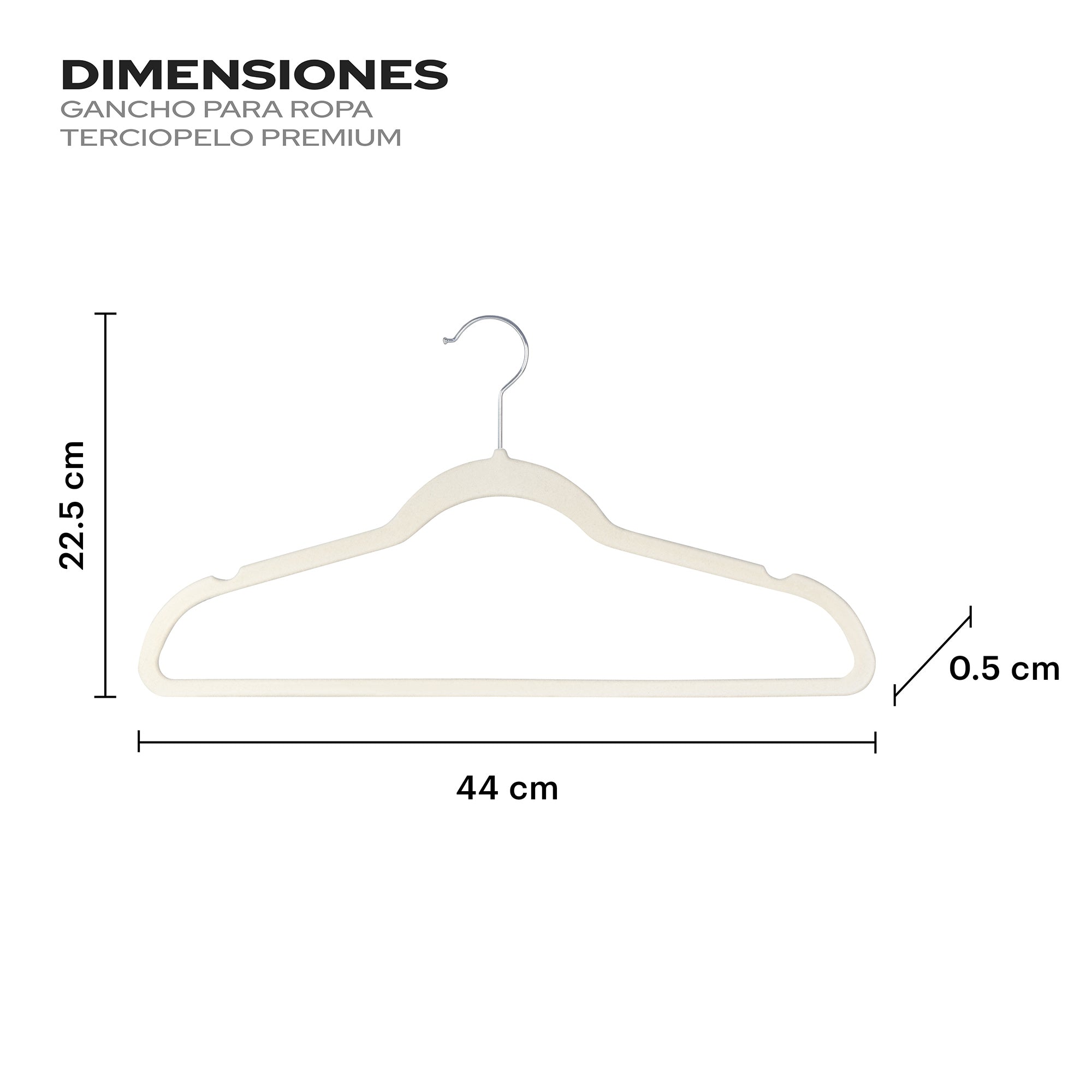 Ganchos para ropa de terciopelo y organizador de clóset 10 pzas