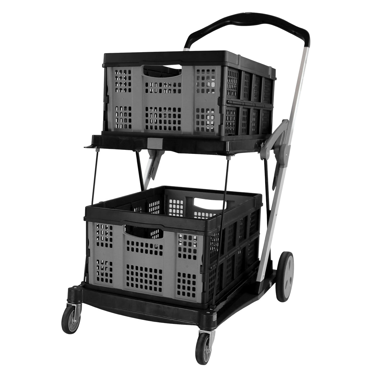 Carro de compras Multiusos Plegable 2 niveles AGBOX