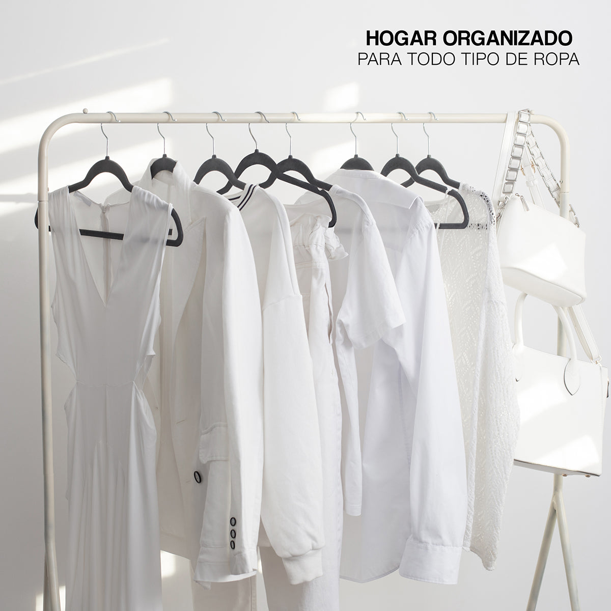 Ganchos de terciopelo para ropa Set de 50 piezas Agbox