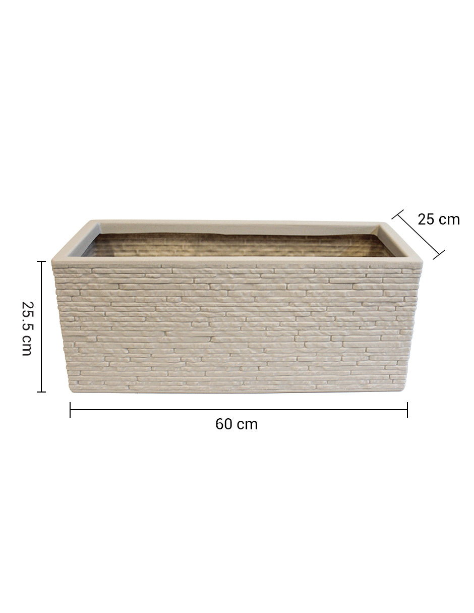 Silla camastro reclinable para jardín set de 2 piezas AG BOX y maceta ecofriendly STRATA