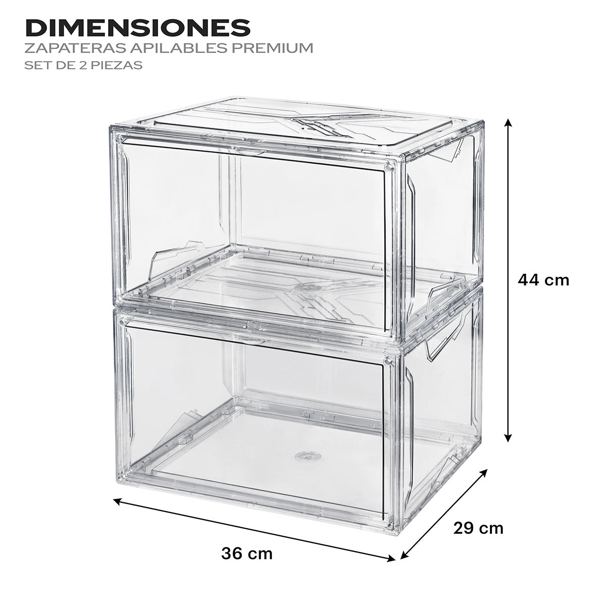 Infografía de zapateras ag box megans