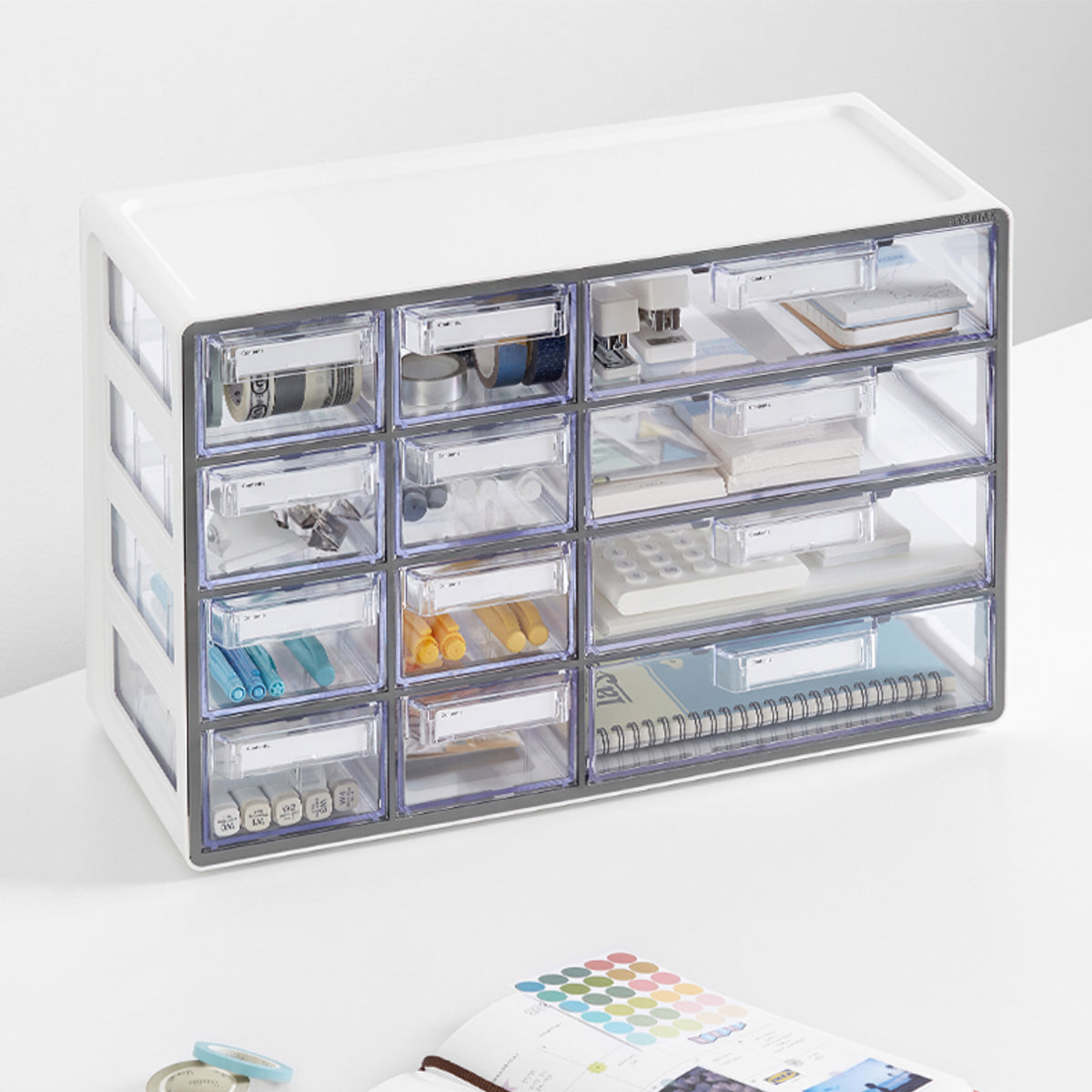 Multibox híbrido 12 cajones: La solución perfecta para organizar tu espacio.
