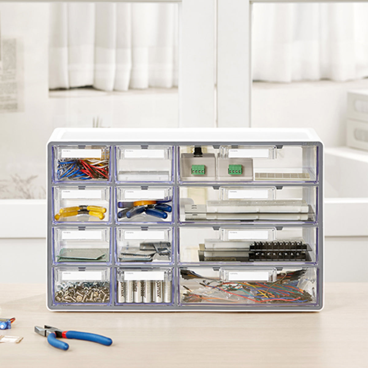 Multibox híbrido 12 cajones: La solución perfecta para organizar tu espacio.