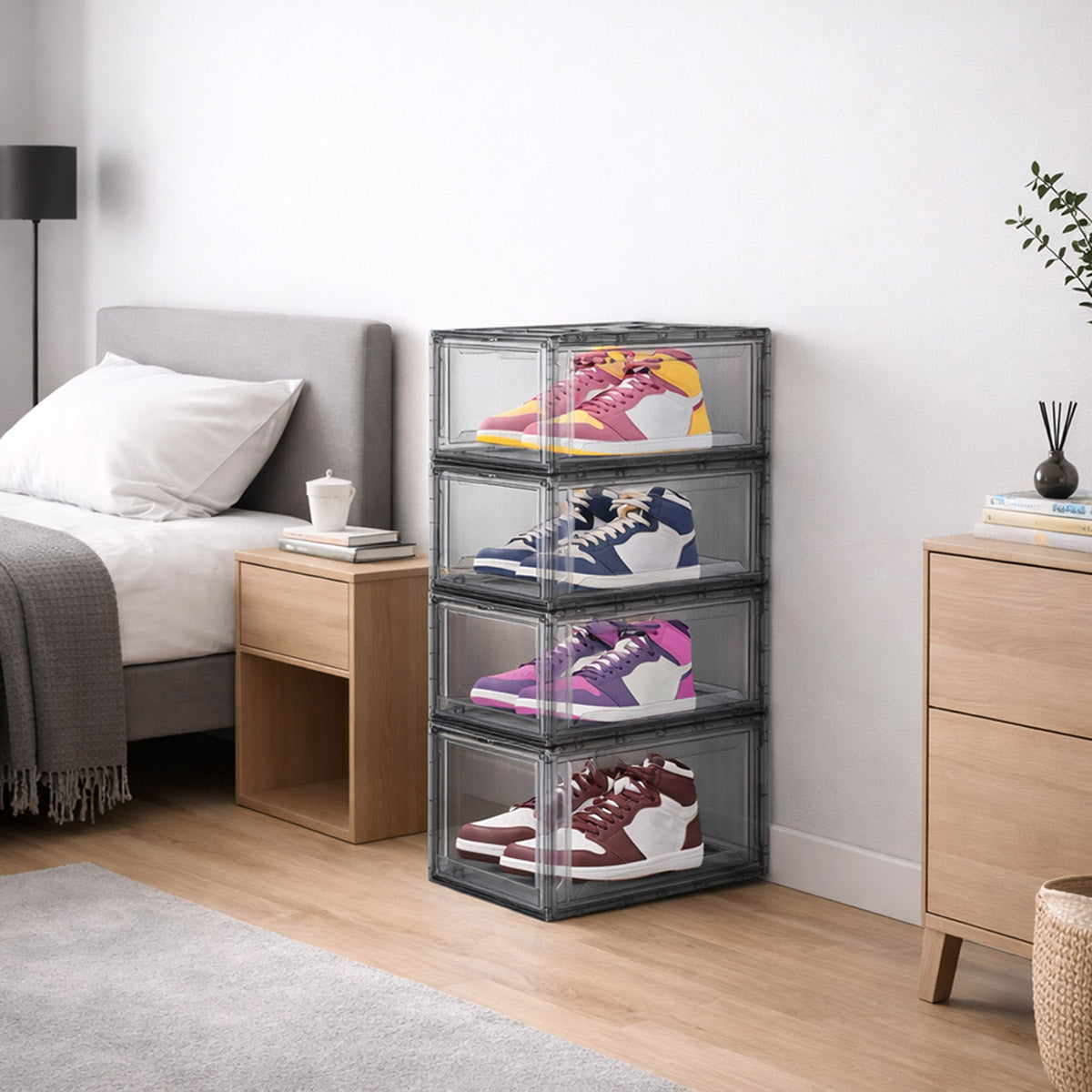 Organizador de tenis y zapatos de lujo para closet marca AG Box modelo Alexa