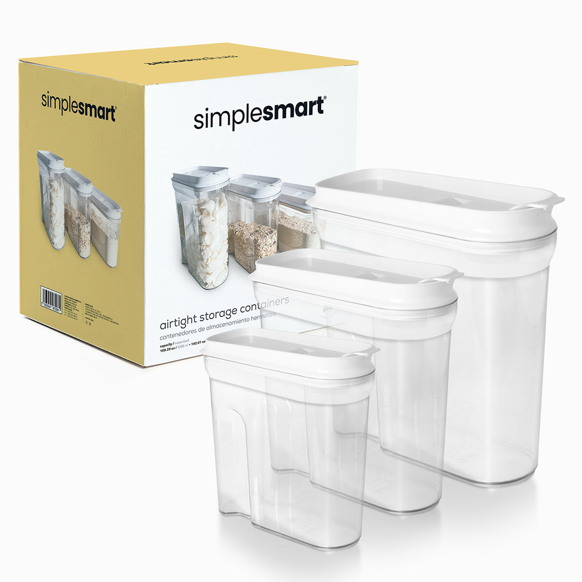 Set de 3 Contenedores herméticos para alimentos - Grande