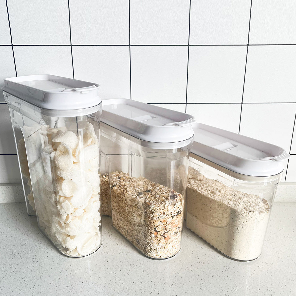 Set de 3 Contenedores herméticos para alimentos - Grande