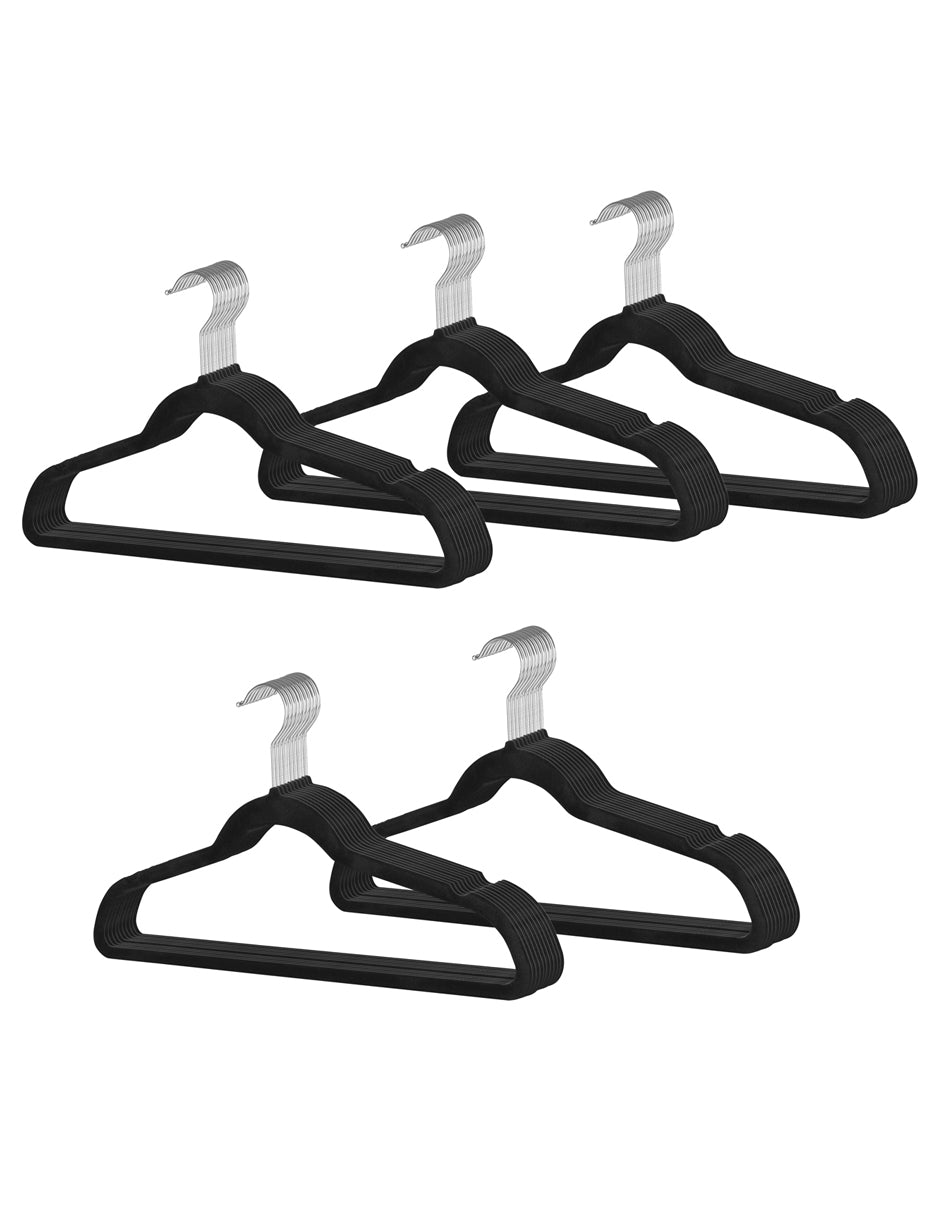 Ganchos de terciopelo para ropa Set de 50 piezas Agbox
