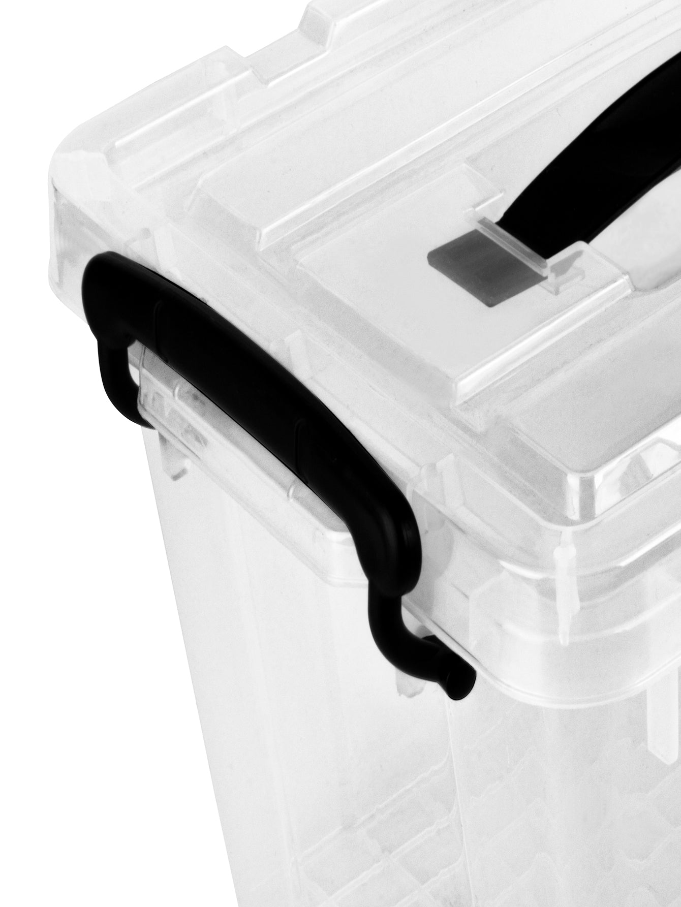 Storage boxes, Set of 6 pieces, opaque plastic, capacity of 6 liters