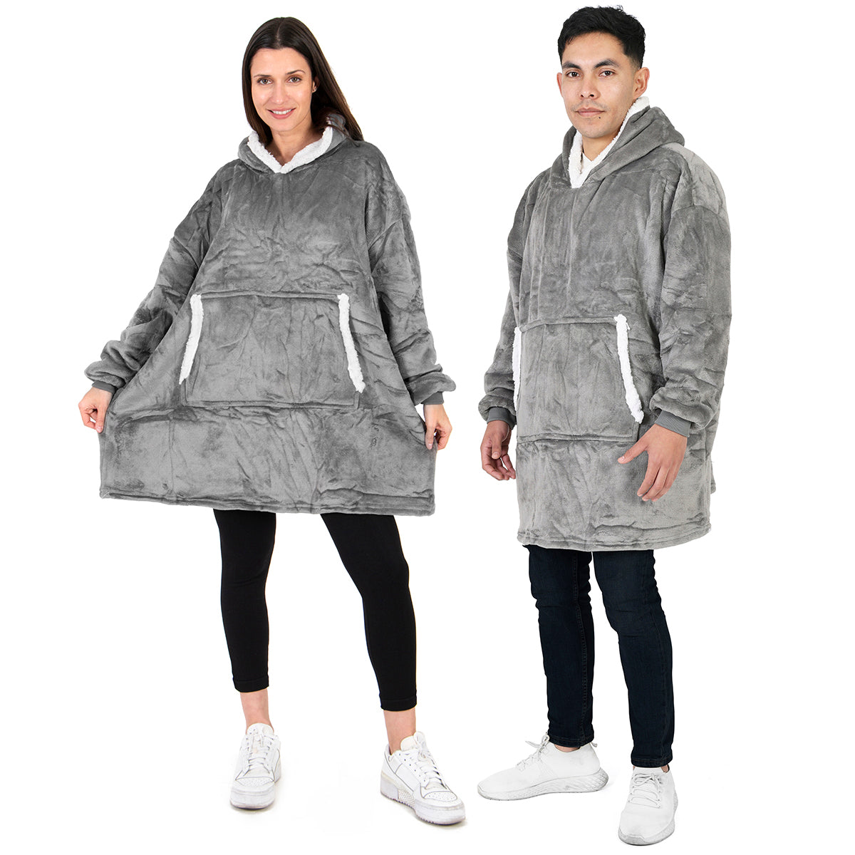 Hoodie cobija gigante unisex Set 2 piezas