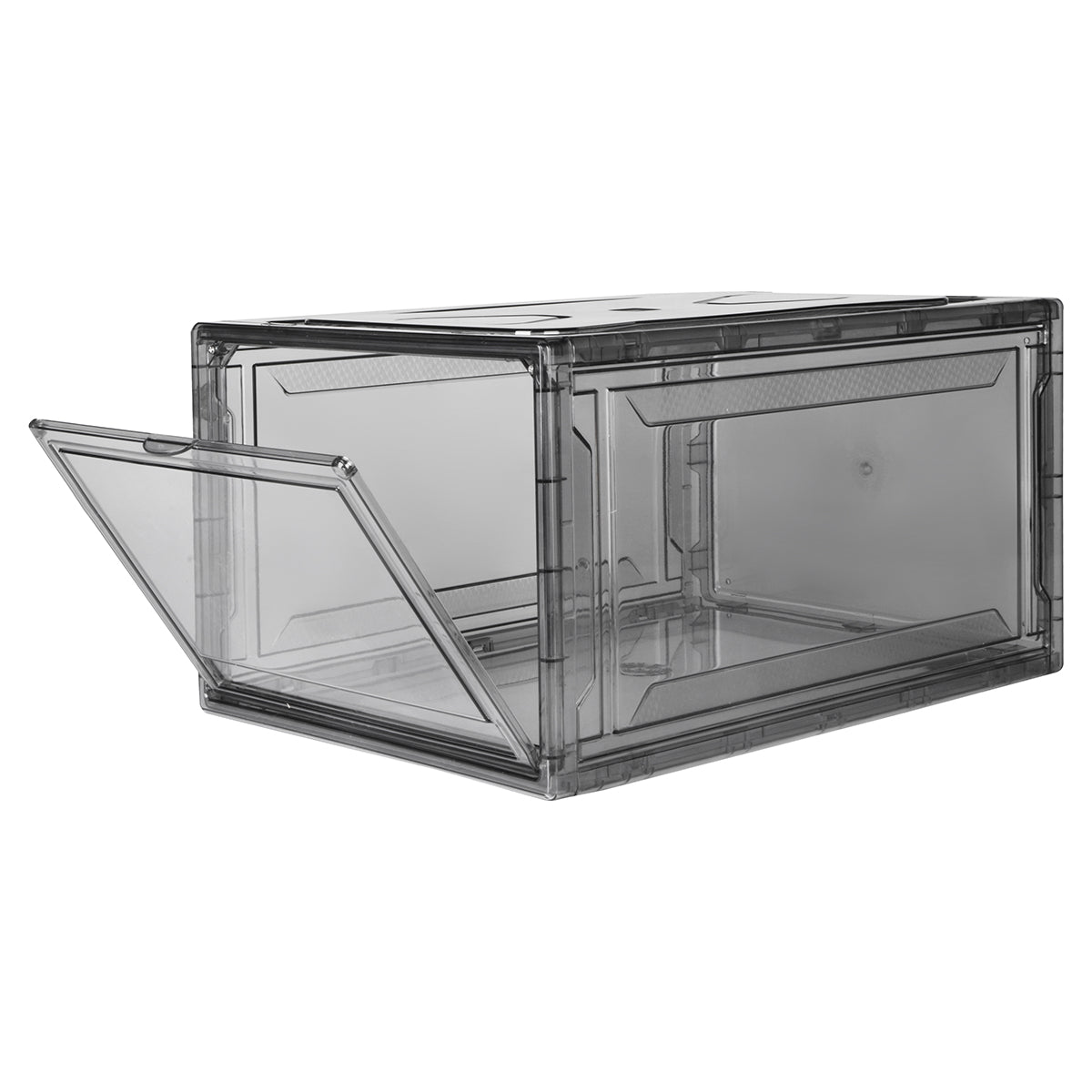 Zapatera apilable Alexa Humo 24 pzas acrílico transparente AG BOX