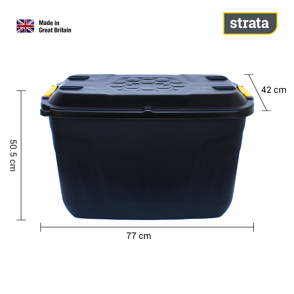 Contenedor De Plastico 110 litros y 470 kilos de carga STRATA