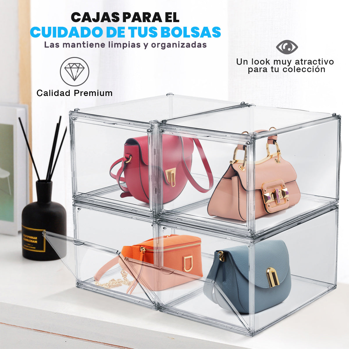 Sneakers Box  Premium Zapatera Payton Set 4 piezas.