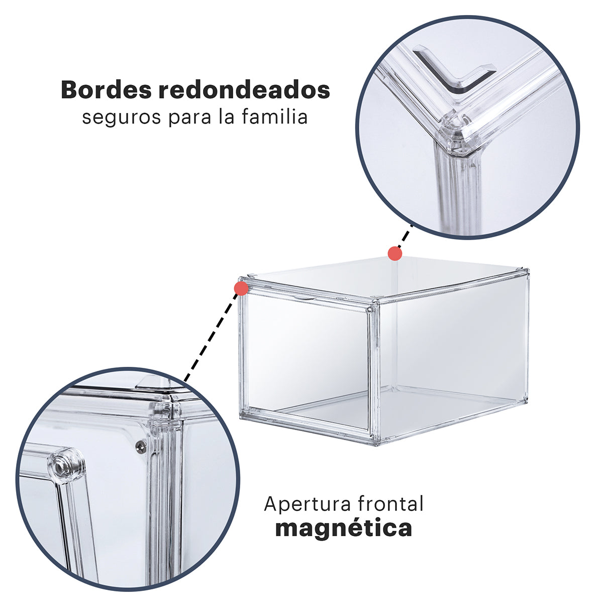 Sneakers Box  Premium Zapatera Payton Set 4 piezas.