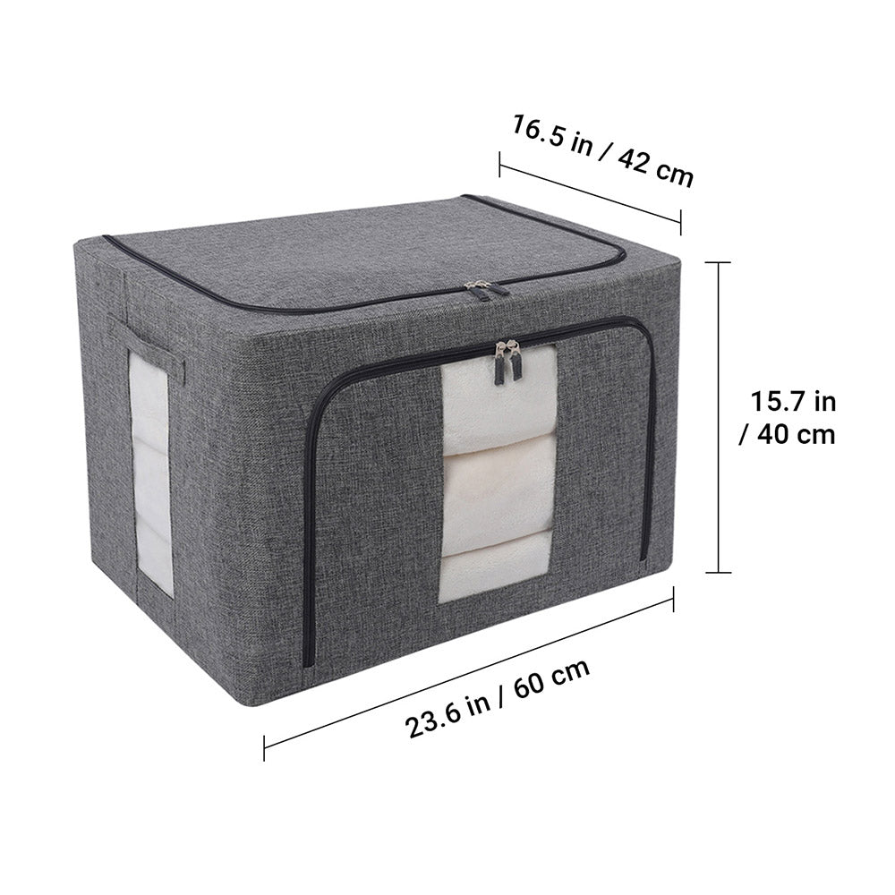 infografia de tamaño caja gris de ag box 